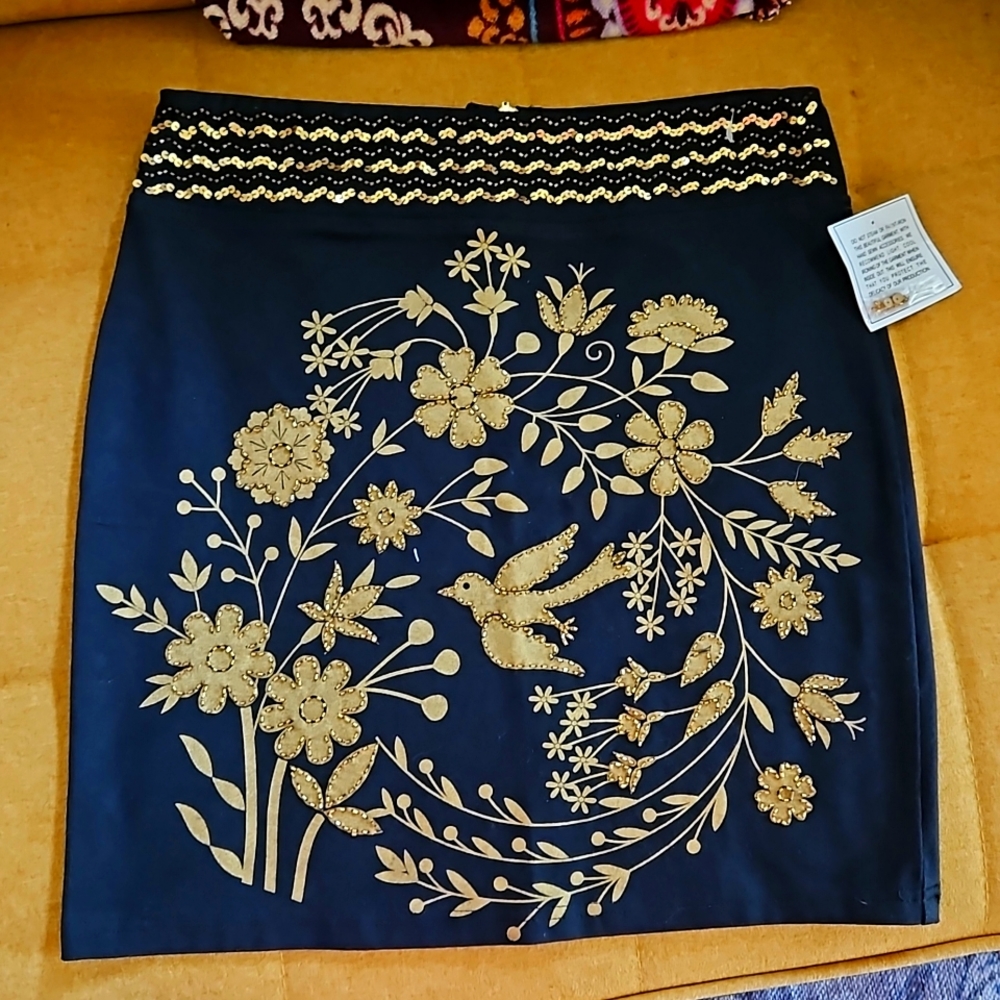 Basil Embellished Skirt